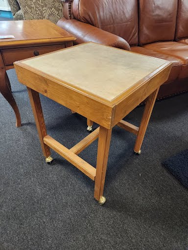 End Table Tile Top on Casters