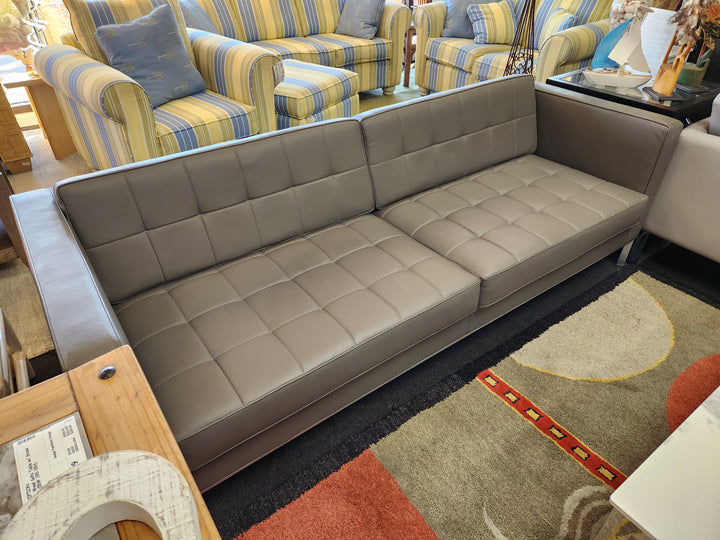 Grey  Leather Sofa