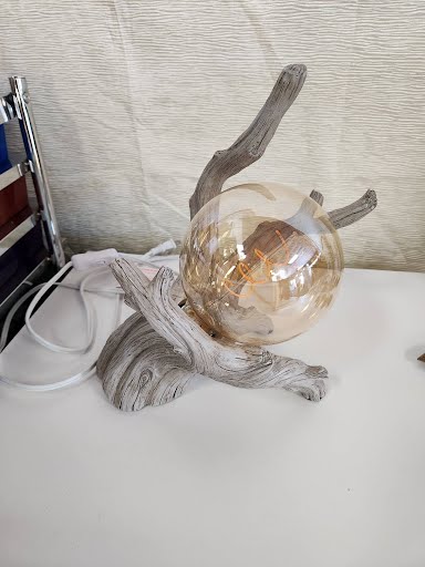 Table Lamp Twisted Resin