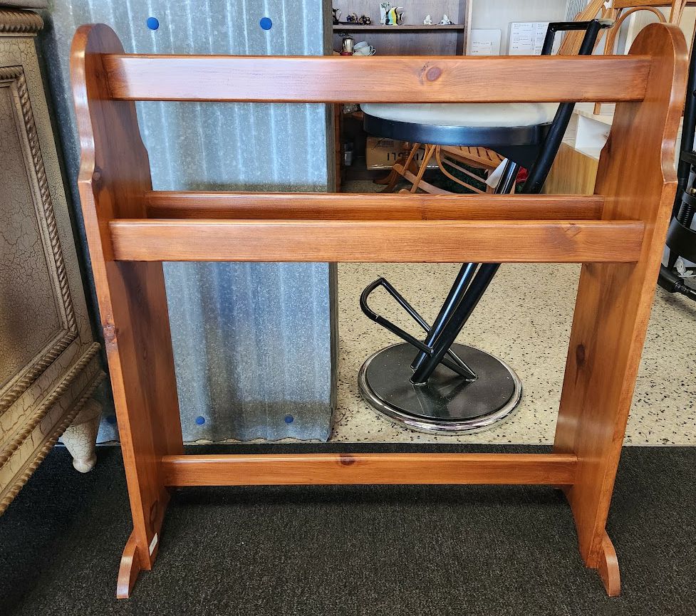 Vintage Wood Quilt Rack