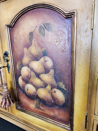 Half Moon Hand Painted Credenza