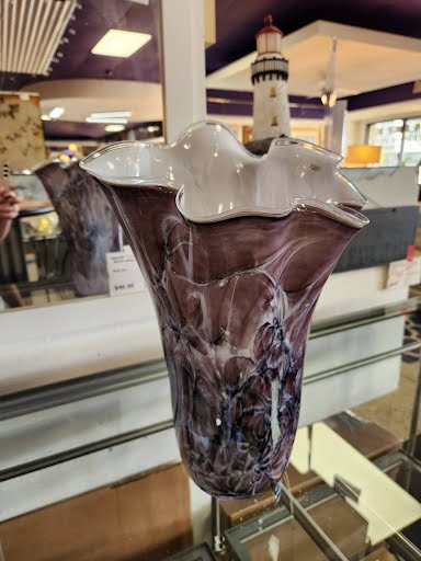 15H" Purple Glass Vase