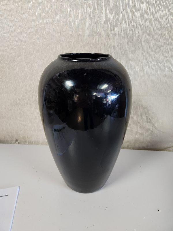 Black Ceramic Vase
