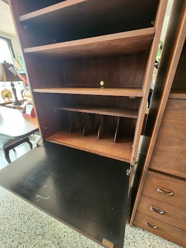Mid Century Modern Walnut Bookcase