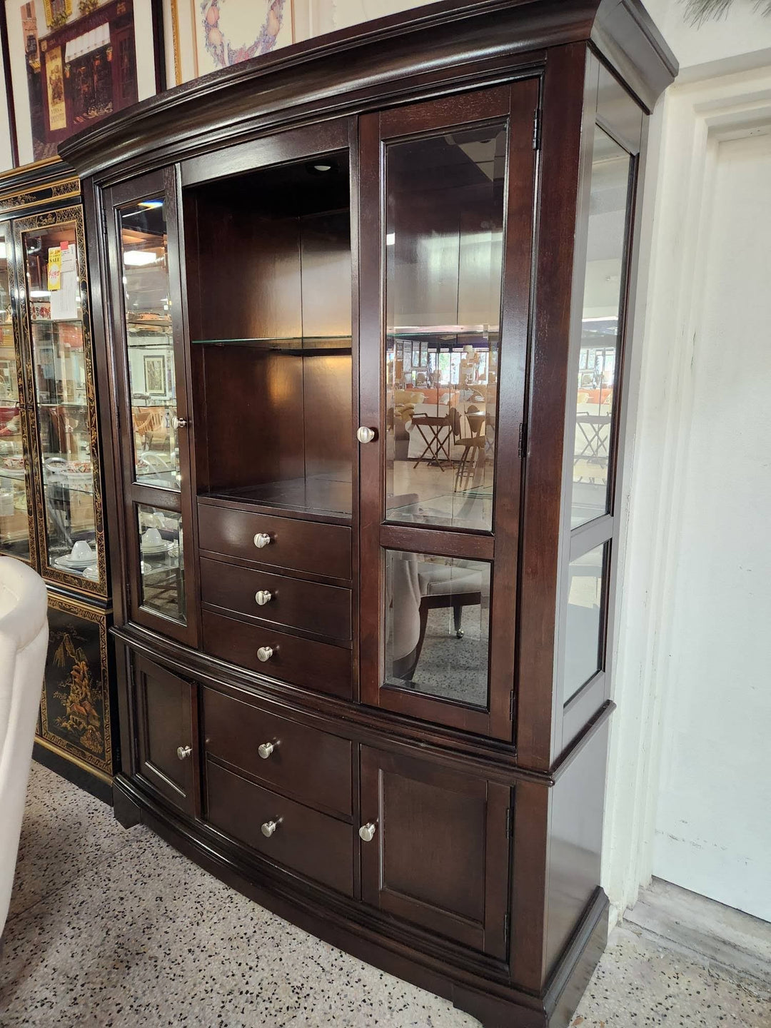 Rooms to Go China Cabinet Dark Wood