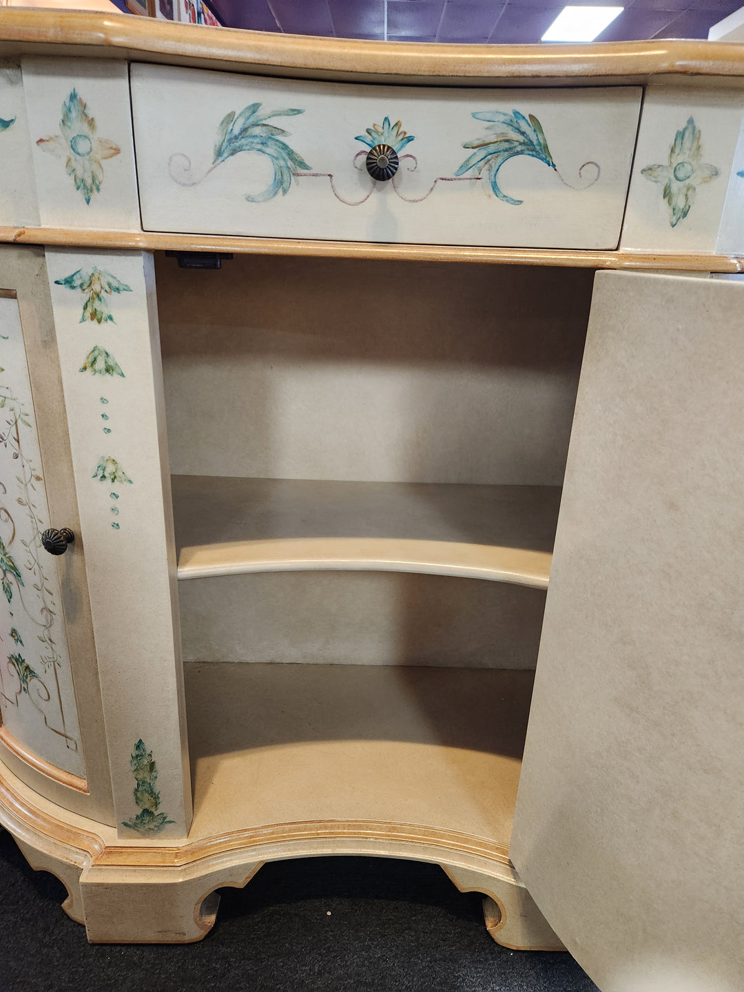 Half-Moon Console/ Accent Cabinet