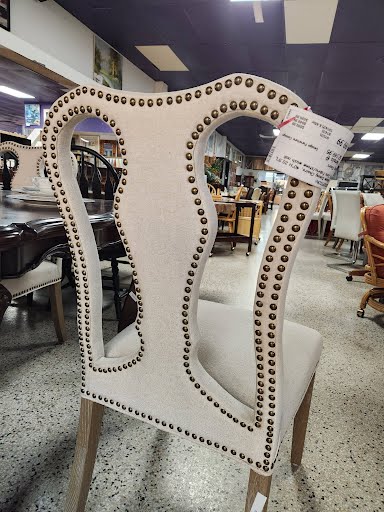 SET OF 5 Upholster Beige Dining Chairs