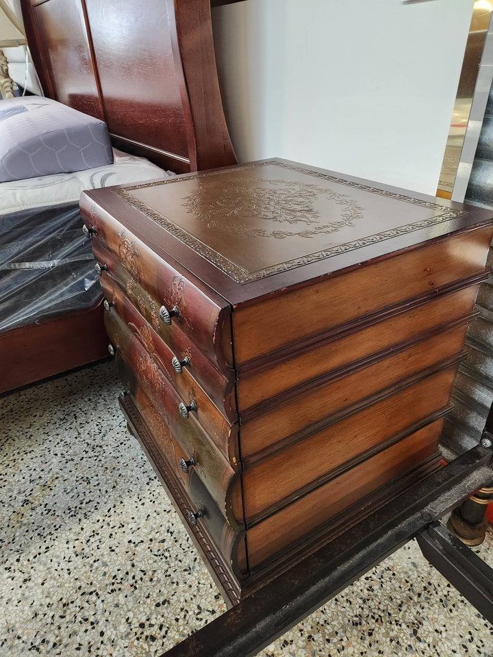 Stacked Books End Table