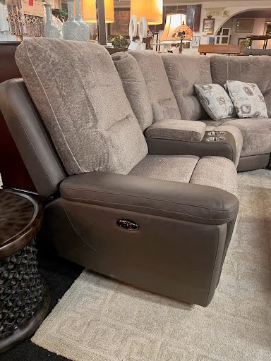 Montevallo Power Recliner Sectional - Greyish Brown