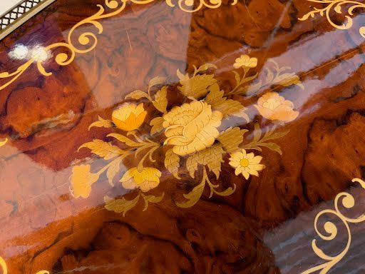 Wood Floral Tray