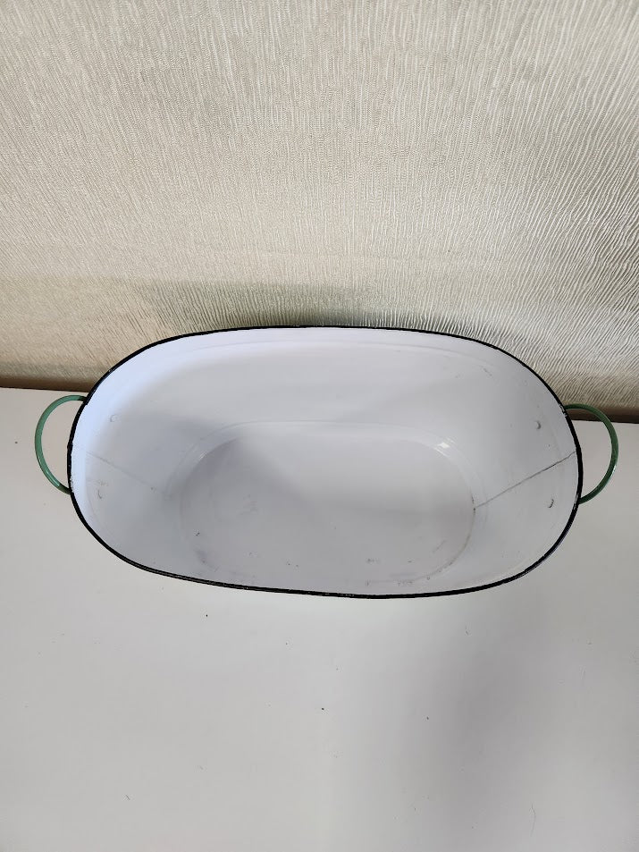 Green Metal Bucket/Planter