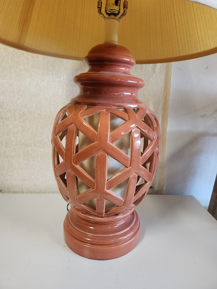 25"H Terracota Table Lamps