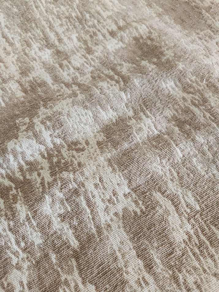 Cotton Beige And White Table Runner