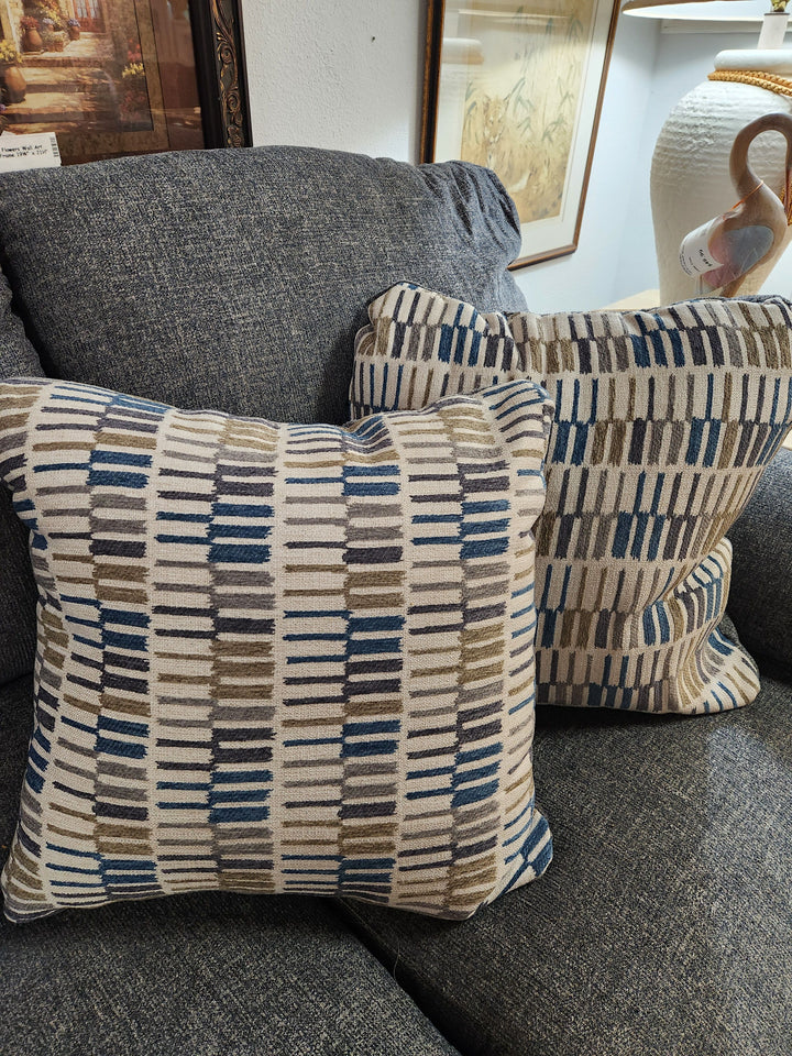 Love Seat - Tyler Collection Stonewash Reclining