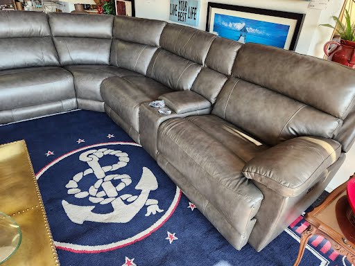 Sectional - 6 Piece Madrid Granite Power Recliner