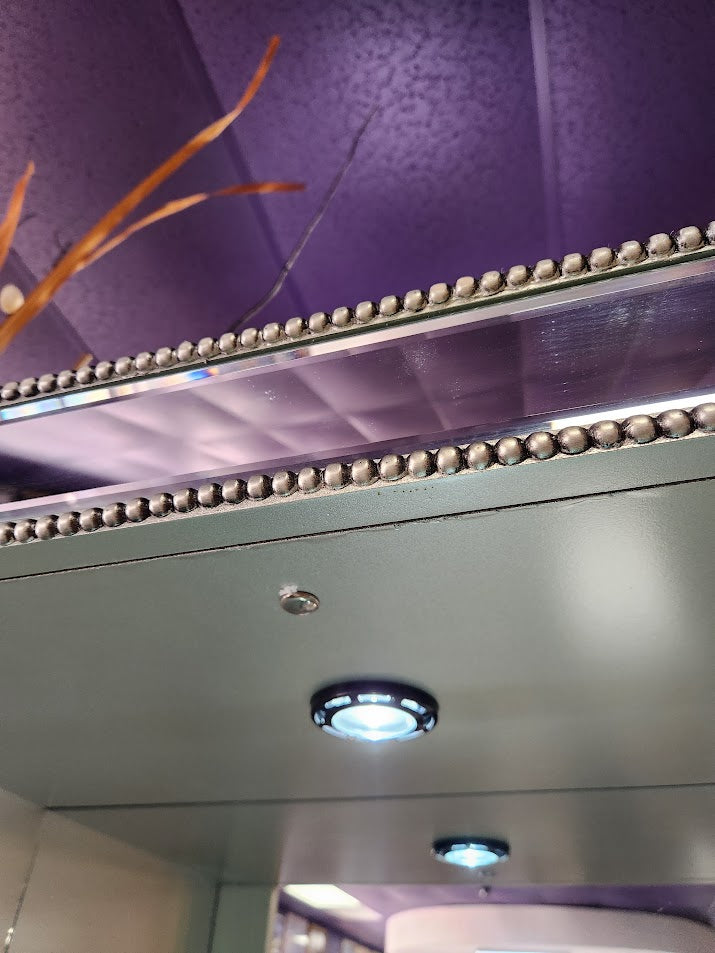Tall Mirrored Display Unit
