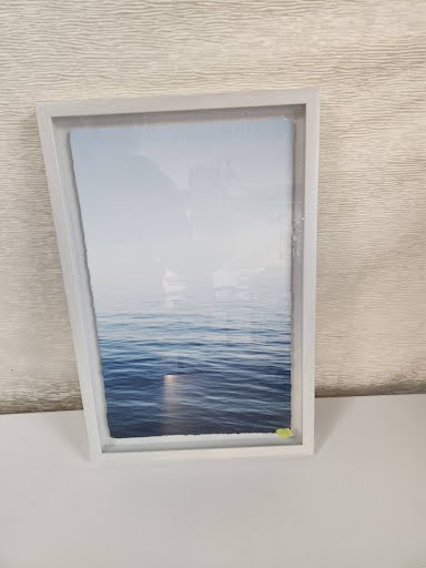 White Framed Ocean Wall Art