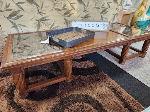 72x30" Glass Insert Coffee Table