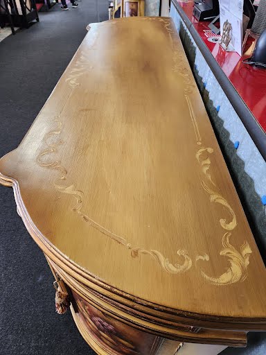 Half Moon Hand Painted Credenza