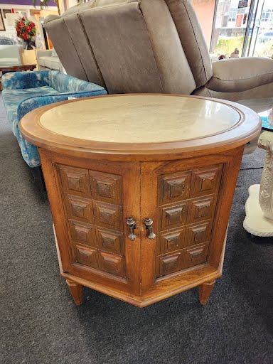26R" Stone Top End Table