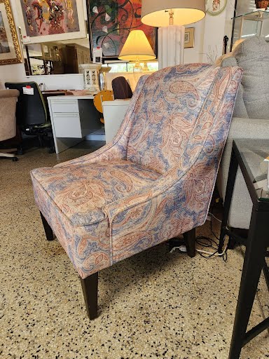 Pastel Paisley Accent Chair