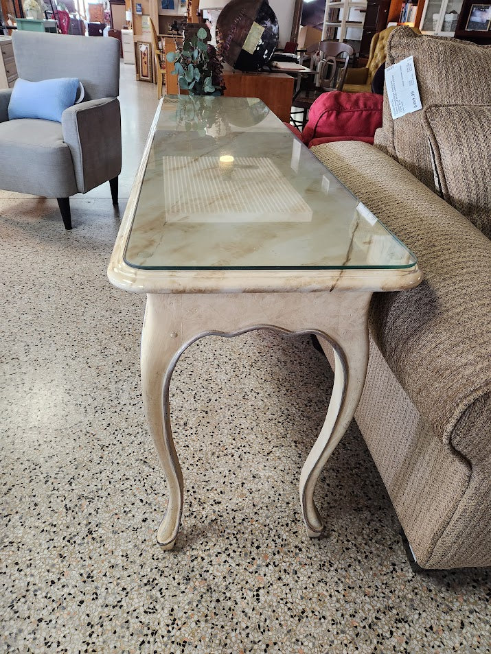 Faux Marble Console table