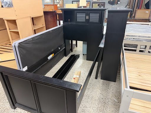 Black Twin Bed W Storage