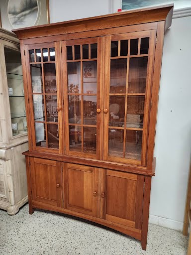 Ethan Allen China Cabinet Cherry Wood