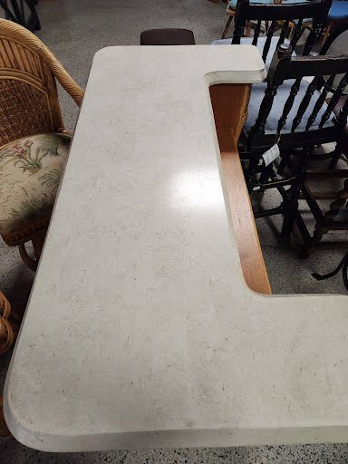 53W" Bamboo/Rattan Bar with Two Stools