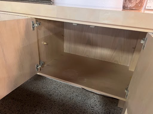 66W" Buffet Table - White Hickory