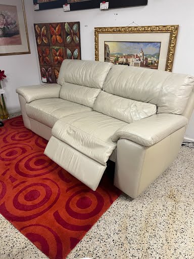 Sofa Beige Doubel Recliner