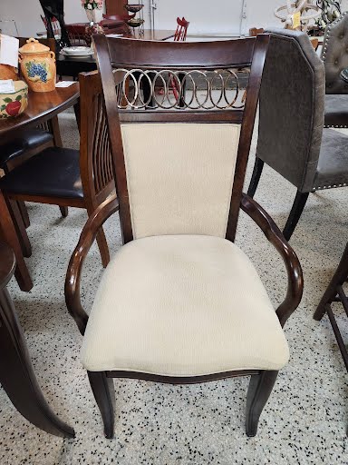 72x44" Dining Table Set - Dark Wood Finish