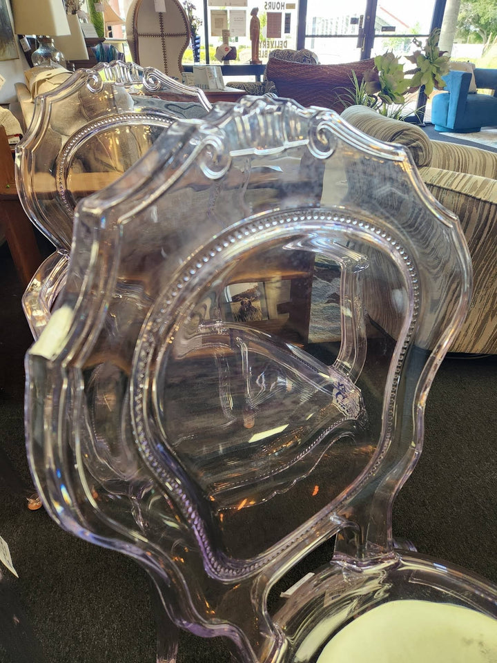 SET OF 4 - Lucite Chairs