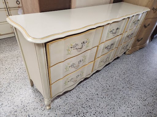 69W" French Provencial Dresser- Cream/Floral Design