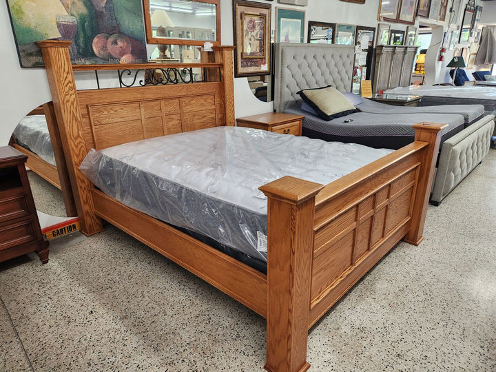 Oak Wood Thornwood Bed Sizes Queen Bed Set
