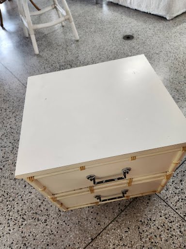 Hollywood regency Faux Bamboo Nightstand