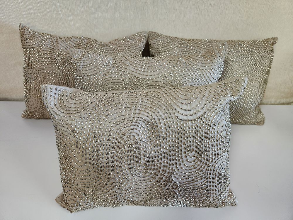 Beaded Throw Pillow