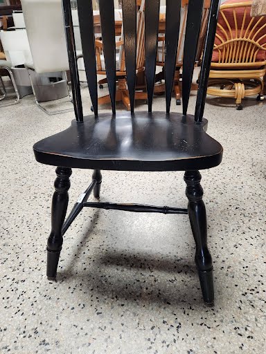 SET OF 4 - Black Windsor Dining Chairs
