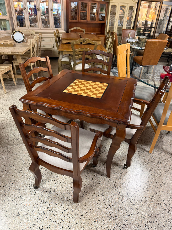 Wood Chess/checkers  Game Table