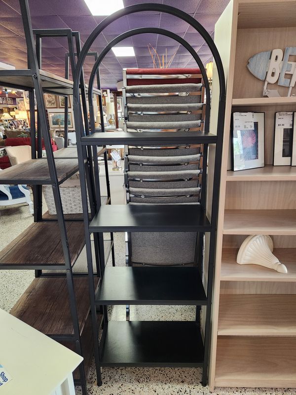 Black 4 Tier Bookcase