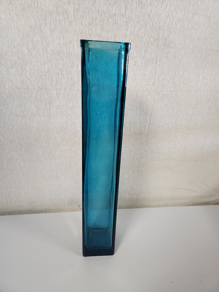Blue Square Vase