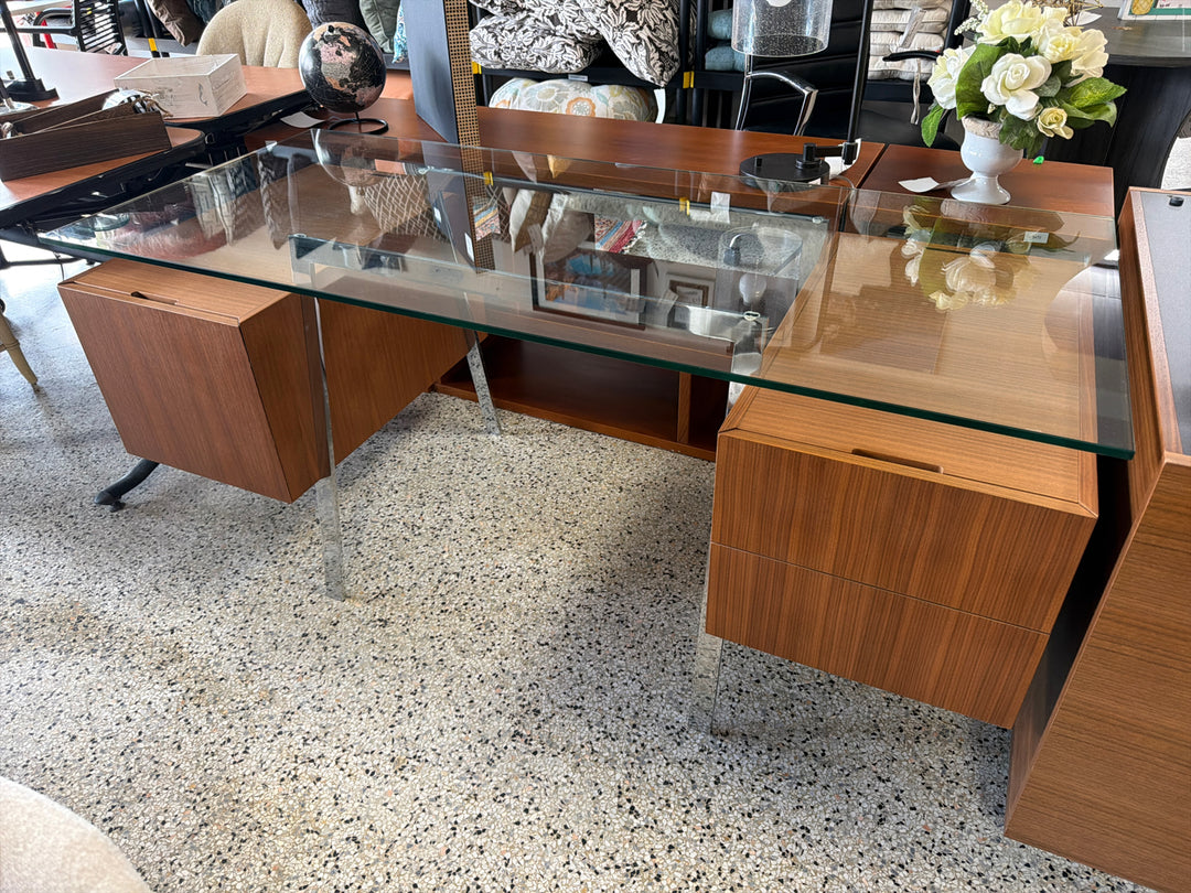 Design Within Reach Glass Top Desk