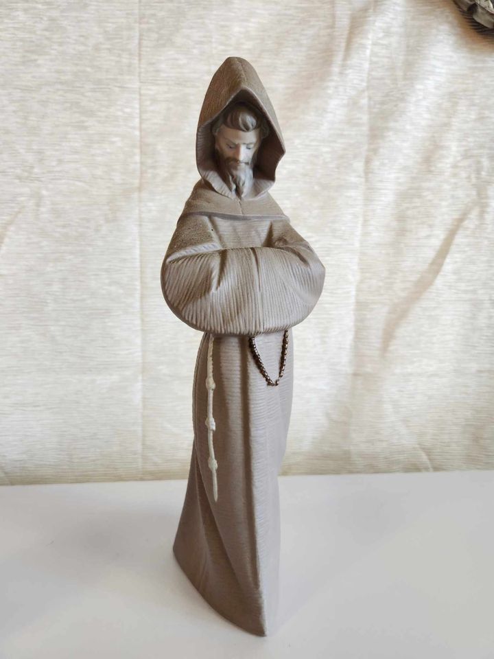 LLadro Monk Gres Finish Porcelain Figure, 14" height