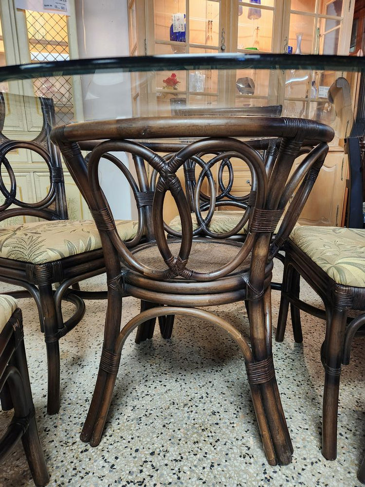 Round Glass Dining Set