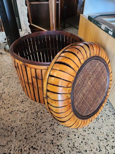 Basket Bamboo w. Lid