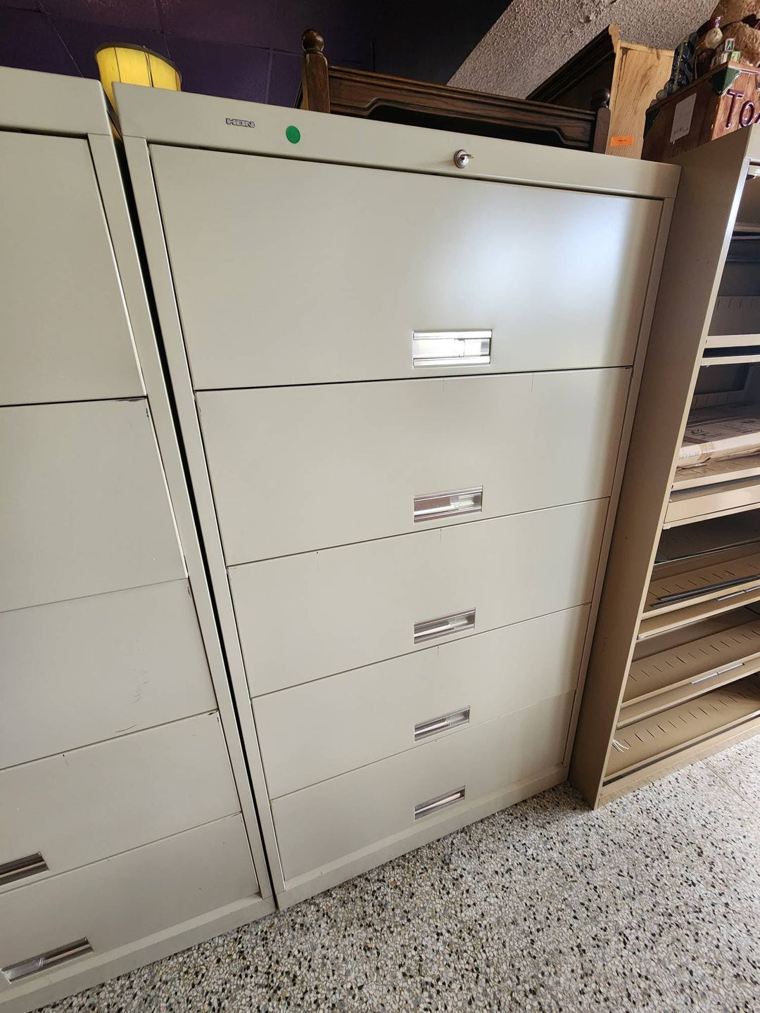 Hon File Cabinet Five Drawer Metal