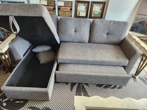 Grey Storage Sofa Sleeper