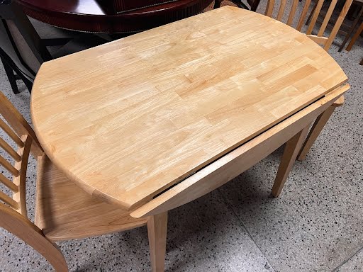 Light Wood Dining Set with Two Chairs