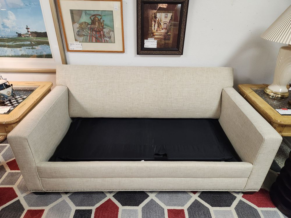 Beige Ethan Allen Sleeper