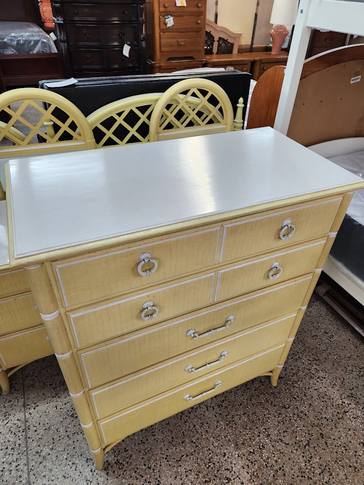 Thomasville faux bamboo high chest